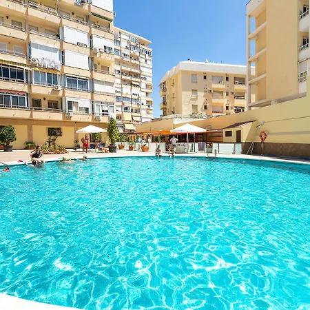 Ver621 - Estudio Con Vistas Al Mar, Wifi, Piscina, Centro A 100 Metros, Playa A 600 Metros 托雷莫利诺斯